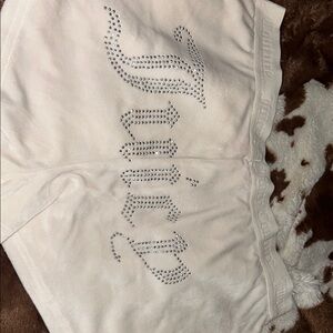 Juicy Couture Satin White Shorts